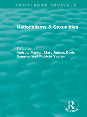 cover image of Nationalisms & Sexualities